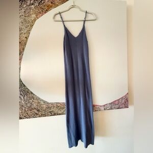 Freshman 1996 Knit Slip Dress Blue Maxi  Length Womens medium